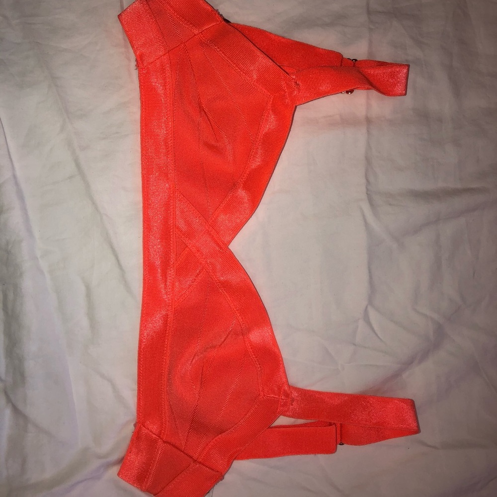 H&M neon swim top